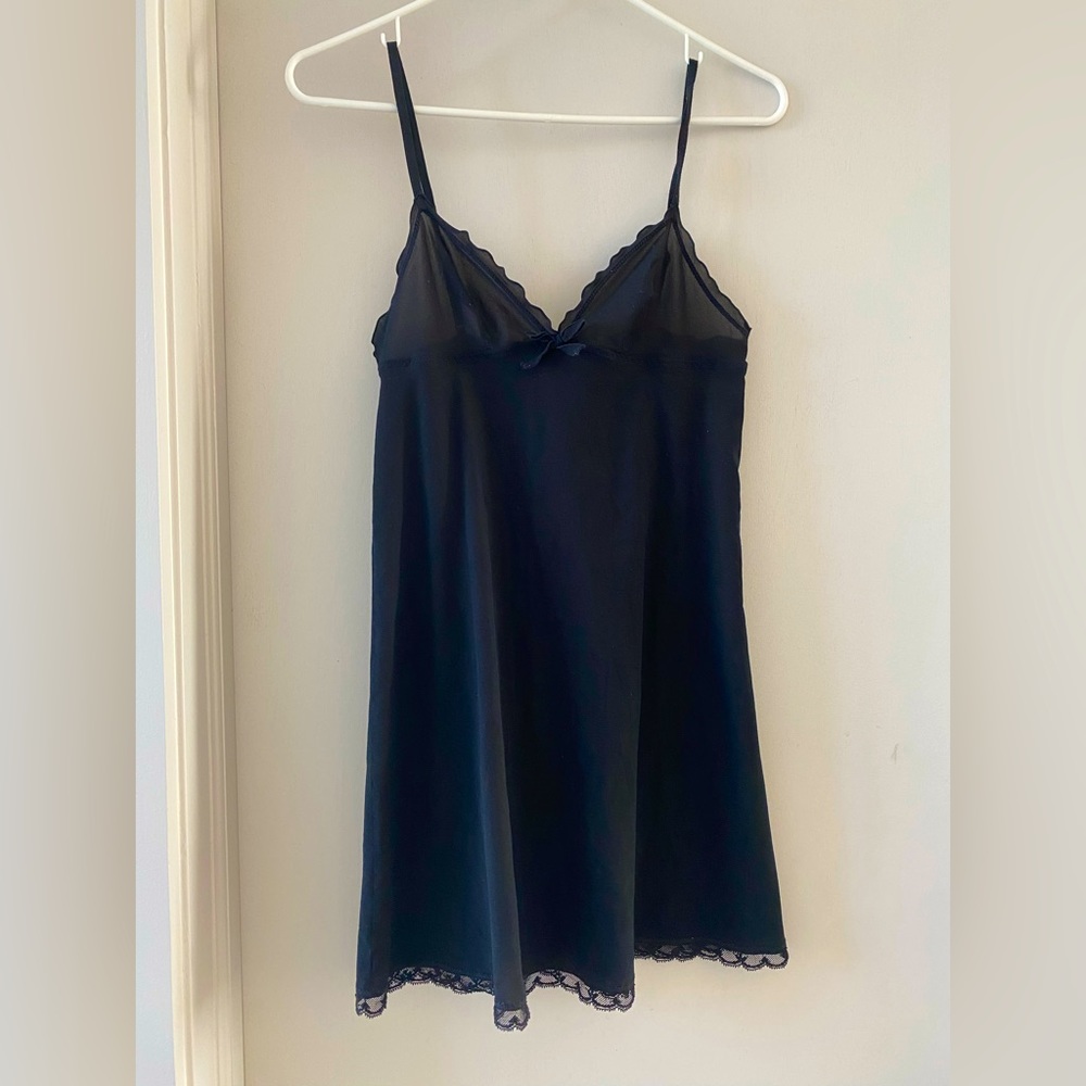 Princess Tam Tam Size 1 Black Slip Dress